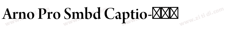 Arno Pro Smbd Captio字体转换